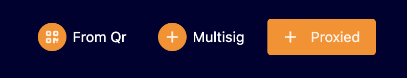 Explorer Proxied Account button