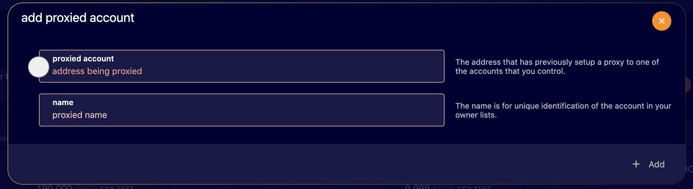 Explorer Proxied Account popup